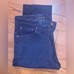 Nudie Pipe Led Dark Navy Organic Skinny Jeans size 27